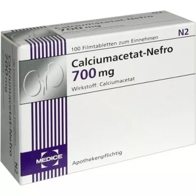 CALCIUMACETAT NEFRO 700 mg Filmtabletten, 100 St