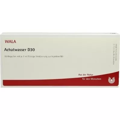 ACHATWASSER D 30 Ampullen, 10X1 ml