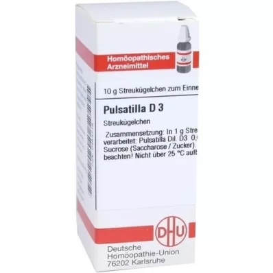 PULSATILLA D 3 Globuli, 10 g