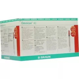 OMNICAN Insulinspr.1 ml U40 m.Kan.0,30x8 mm einz., 100X1 St