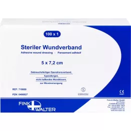 WUNDVERBAND steril 5x7,2 cm, 100 St