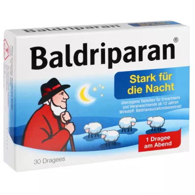 BALDRIPARAN Stark für die Nacht überzogene Tab., 30 St