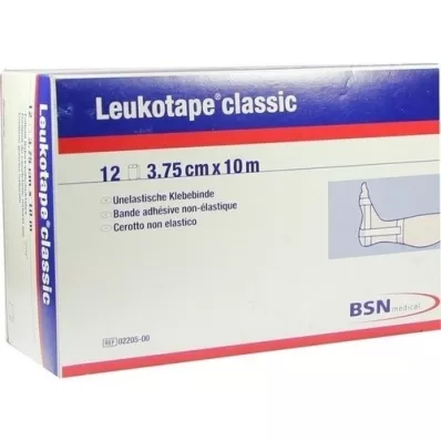 LEUKOTAPE Classic 3,75 cmx10 m weiß, 12 St