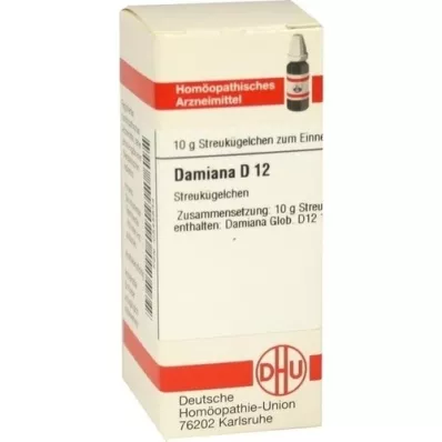 DAMIANA D 12 Globuli, 10 g