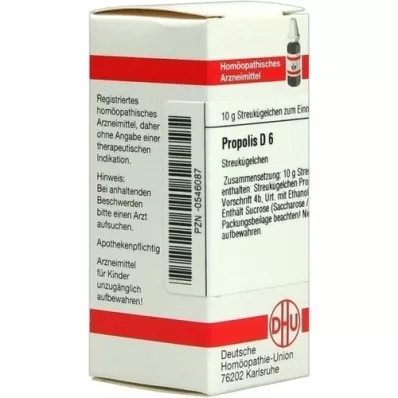 PROPOLIS D 6 Globuli, 10 g