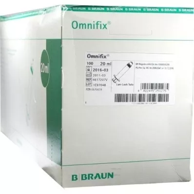 OMNIFIX Solo Spr.20 ml Luer Lock latexfrei, 100X20 ml