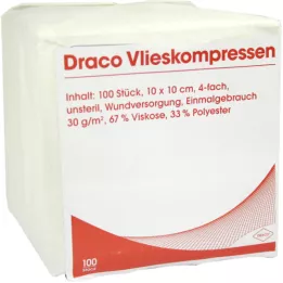 VLIESSTOFF-KOMPRESSEN 10x10 cm unsteril 4fach, 100 St