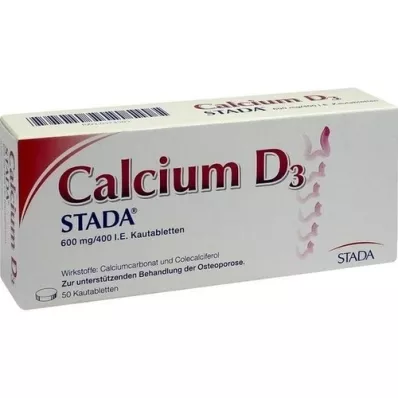 CALCIUM D3 STADA 600 mg/400 I.E. Kautabletten, 50 St
