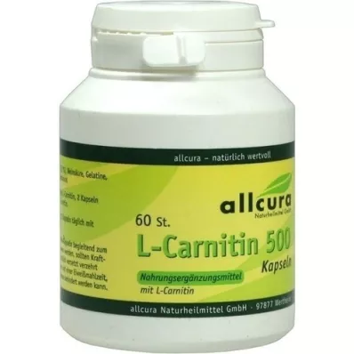 L-CARNITIN KAPSELN 500, 60 St L-CARNITIN KAPSELN 500, 60 St