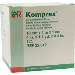 KOMPREX Schaumgummi Binde 10 cmx1 m Stärke 1 cm, 1 St
