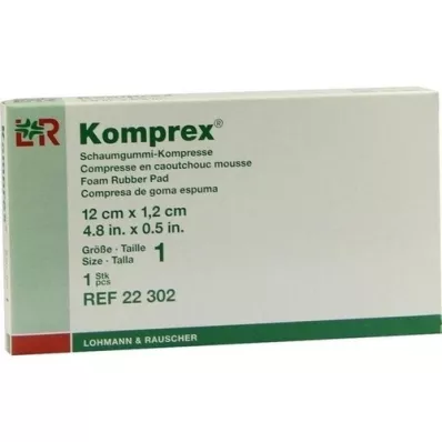 KOMPREX Schaumgummi Kompr.Gr.1 nierenf., 1 St