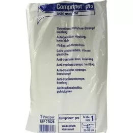 COMPRINET pro Strumpf knielang Gr.1 weiß, 2 St