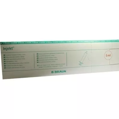 INJEKT Solo Spritze 5 ml LL zentrisch PVC-frei, 100X5 ml