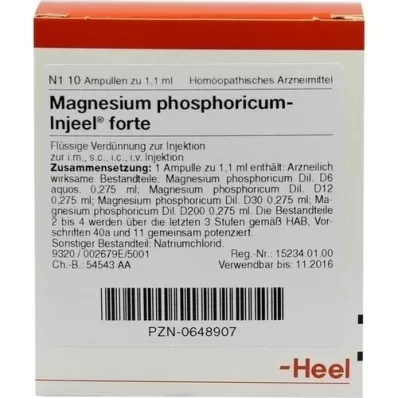 MAGNESIUM PHOSPHORICUM INJEEL forte Ampullen, 10 St