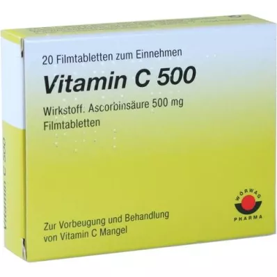 VITAMIN C 500 Filmtabletten, 20 St VITAMIN C 500 Filmtabletten, 20 St
