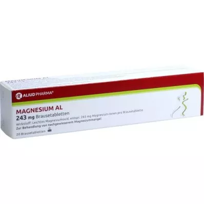 MAGNESIUM AL 243 mg Brausetabletten, 20 St MAGNESIUM AL 243 mg Brausetabletten, 20 St