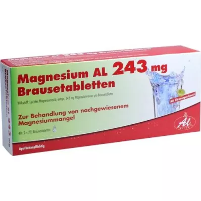 MAGNESIUM AL 243 mg Brausetabletten, 40 St