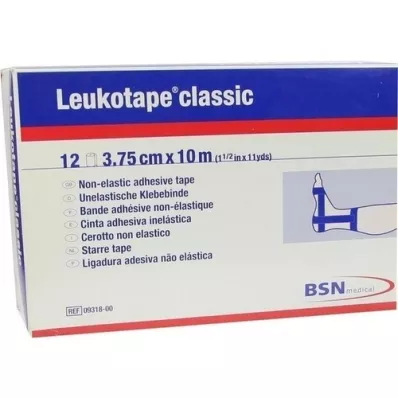 LEUKOTAPE Classic 3,75 cmx10 m blau, 12 St