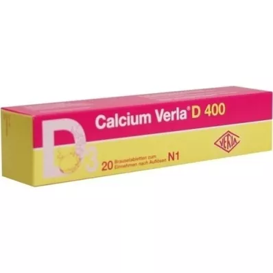 CALCIUM VERLA D 400 Brausetabletten, 20 St