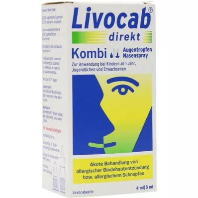 LIVOCAB direkt Kombi 4 ml Augentr.+5 ml Nasenspray, 1 P
