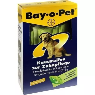 BAY O PET Zahnpfl.Kaustreif.Spearmint f.gr.Hunde, 140 g
