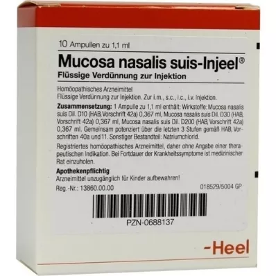 MUCOSA nasalis suis Injeel Ampullen, 10 St MUCOSA nasalis suis Injeel Ampullen, 10 St