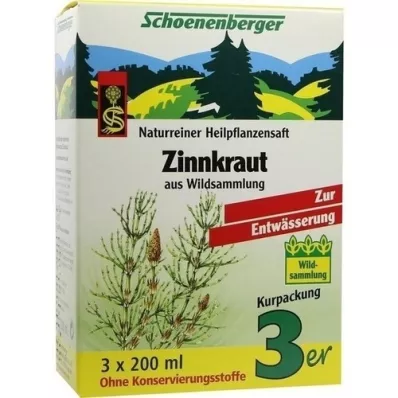 ZINNKRAUT SAFT Schoenenberger Heilpflanzensäfte, 3X200 ml