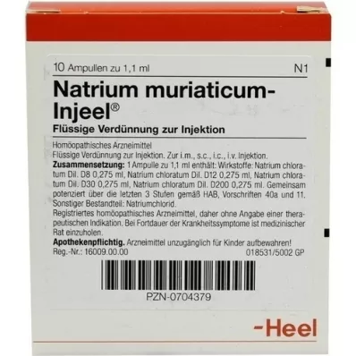NATRIUM MURIATICUM INJEEL Ampullen, 10 St