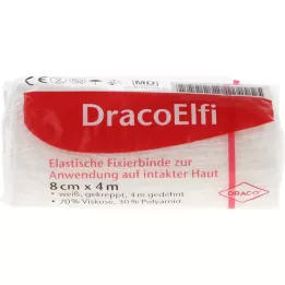 DRACOELFI elast.Fixierbinde 8 cmx4 m gekrep.cello, 1 St
