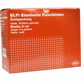 DRACOELFI elast.Fixierbinde 8 cmx4 m gekreppt, 20 St