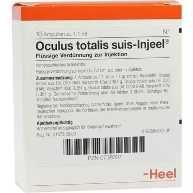 OCULUS totalis suis Injeel Ampullen, 10 St
