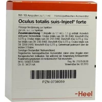 OCULUS totalis suis Injeel forte Ampullen, 10 St