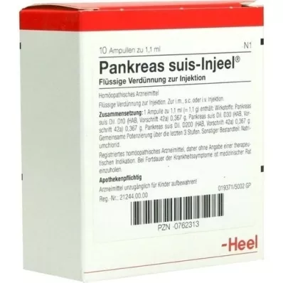 PANKREAS SUIS Injeel Ampullen, 10 St
