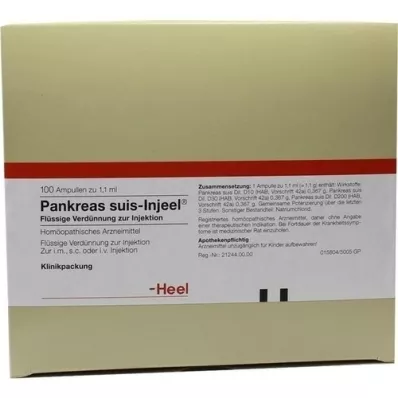 PANKREAS SUIS Injeel Ampullen, 100 St