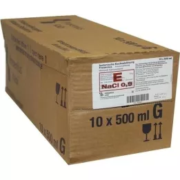 KOCHSALZLÖSUNG 0,9% Glasfl.Fresenius, 10X500 ml
