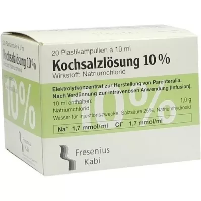 KOCHSALZLÖSUNG 10% Infusionslösungskonzentrat, 20X10 ml