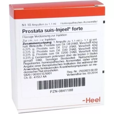 PROSTATA SUIS Injeel forte Ampullen, 10 St