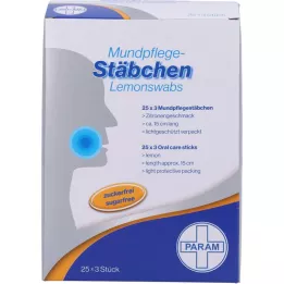 LEMON SWABS, 25X3 St