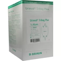 URIMED Tribag Plus Urin Btl. 500ml m.2cm Schl., 10 St