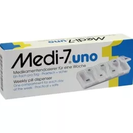 MEDI 7 uno Medikamentendosierer für 7 Tage weiß, 1 St