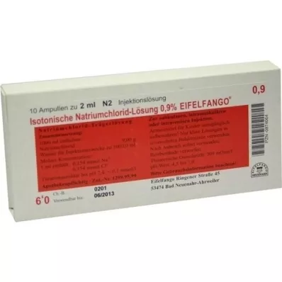 ISOTONISCHE NaCl Lösung 0,9% Eifelfango Inj.-Lsg., 10X2 ml