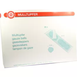MULLTUPFER pflaumengroß 2+3 steril Set, 30 P