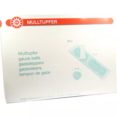 MULLTUPFER pflaumengroß 2+3 steril Set, 30 P