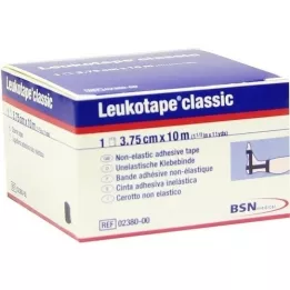 LEUKOTAPE Classic 3,75 cmx10 m schwarz, 1 St