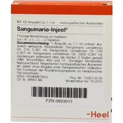 SANGUINARIA INJEEL Ampullen, 10 St