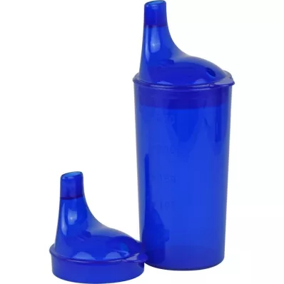 TRINKBECHER mit 2 Deckeln blau, 1 St