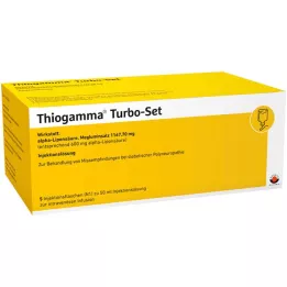THIOGAMMA Turbo Set Injektionsflaschen, 5X50 ml