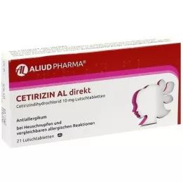 CETIRIZIN AL direkt Lutschtabletten, 21 St