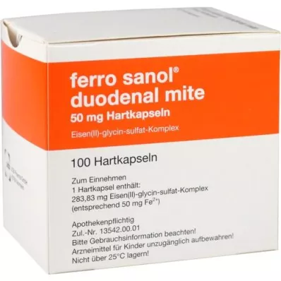 FERRO SANOL duodenal mite 50 mg magensaftr.Hartk., 100 St