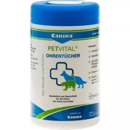 PETVITAL Feuchttücher f.Ohren vet., 120 St